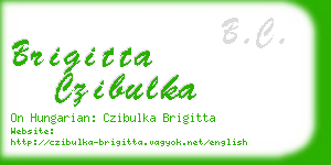 brigitta czibulka business card